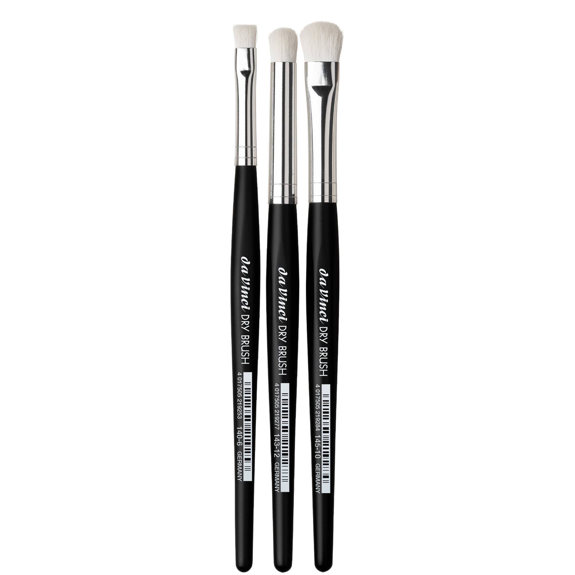 da Vinci DRY BURSH 3 Piece Synthetic Brush Set